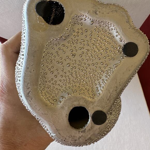 vintage Sagebrook Home 12" Leopard Figurine, Panther , Cheetah , Cat Silver - - Picture 9 of 9